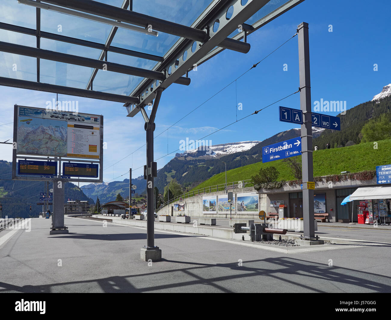 Interlaken ost railway station Banque de photographies et d’images à haute résolution Alamy