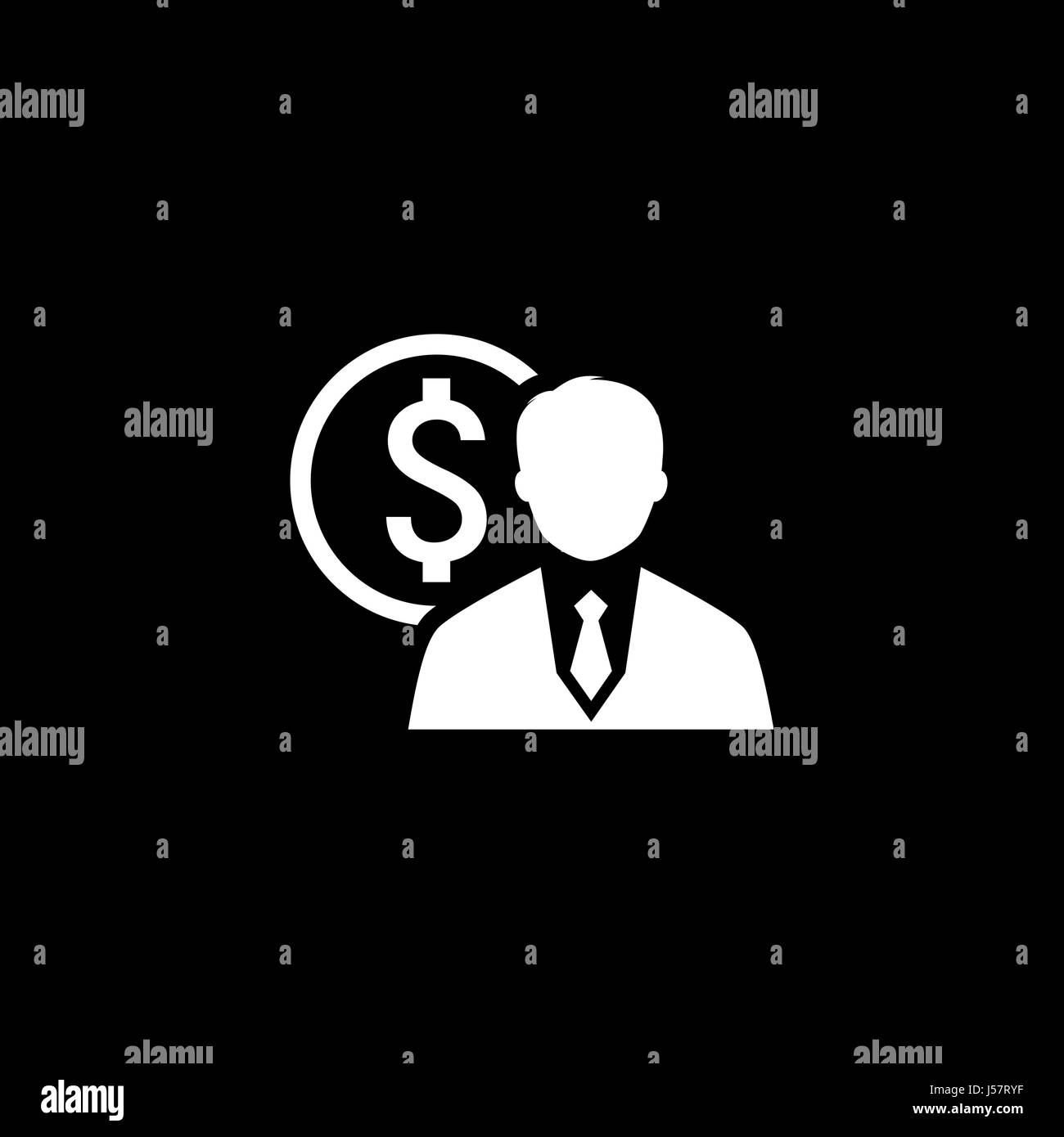 L'icône de valeur. Concept d'entreprise. Modèle plat. Illustration de Vecteur