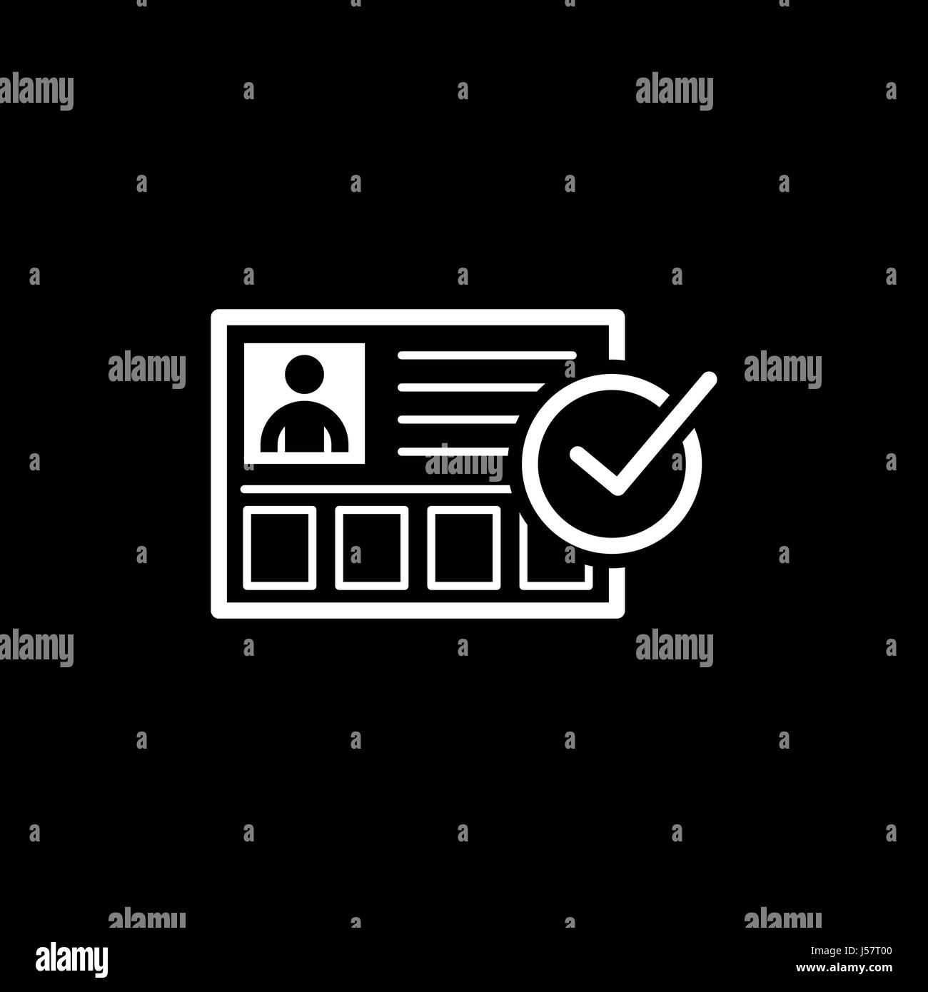 L'icône de recrutement. Concept d'entreprise. Modèle plat. Illustration de Vecteur