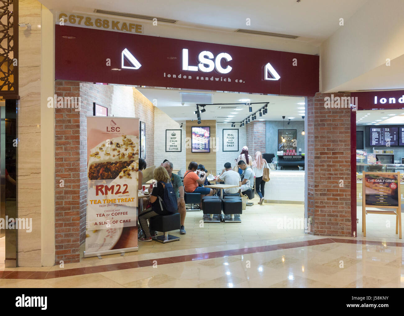 LSC london sandwich shop, Kuala Lumpur, Malaisie Banque D'Images