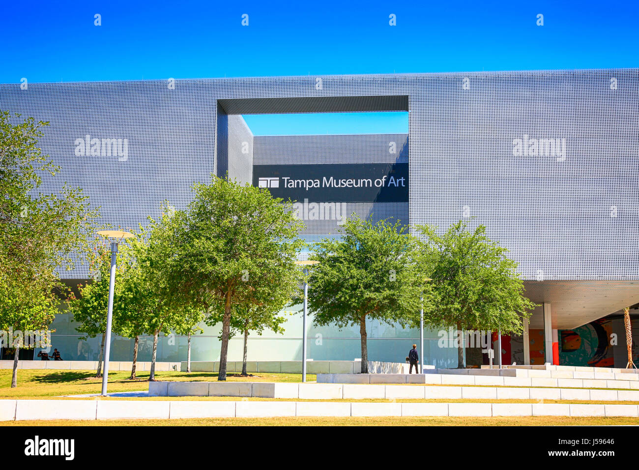 Le Tampa Museum of Art à Gasparilla Plaza Banque D'Images