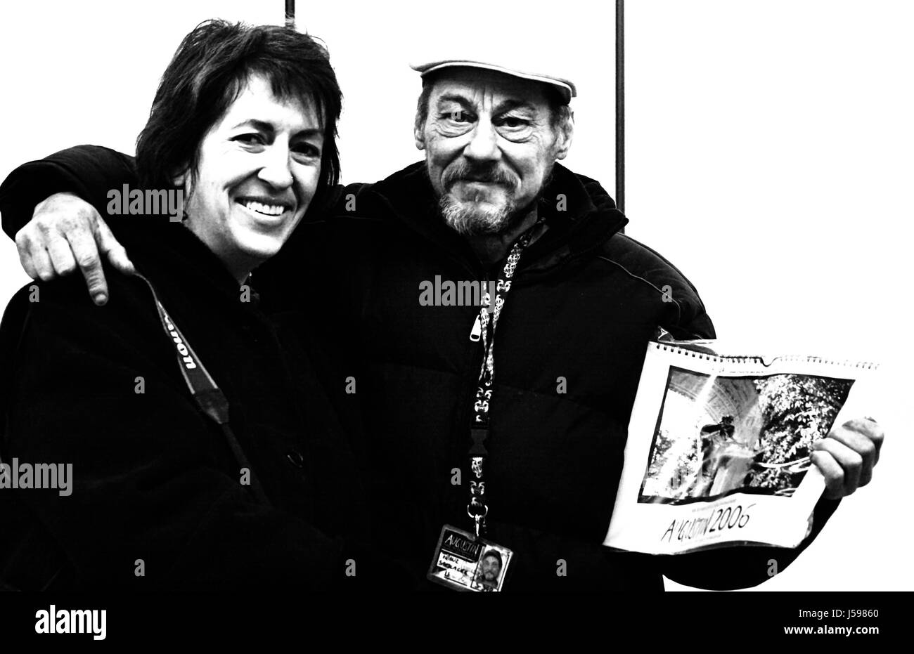 Le vendeur et le client Banque D'Images