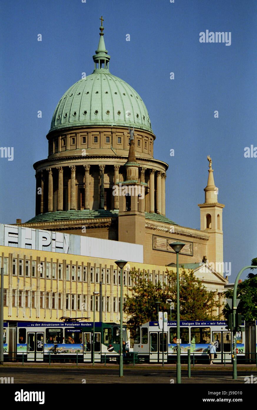 Potsdam brandenburg tramways université de sciences appliquées de sankt nikolai Banque D'Images