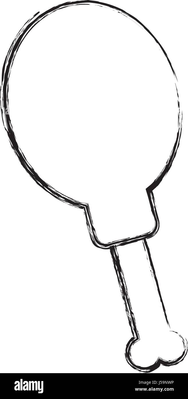 La cuisse de poulet Illustration de Vecteur