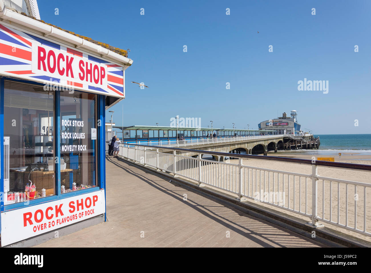Rock Shop sur la jetée de Bournemouth, Bournemouth, Dorset, England, United Kingdom Banque D'Images