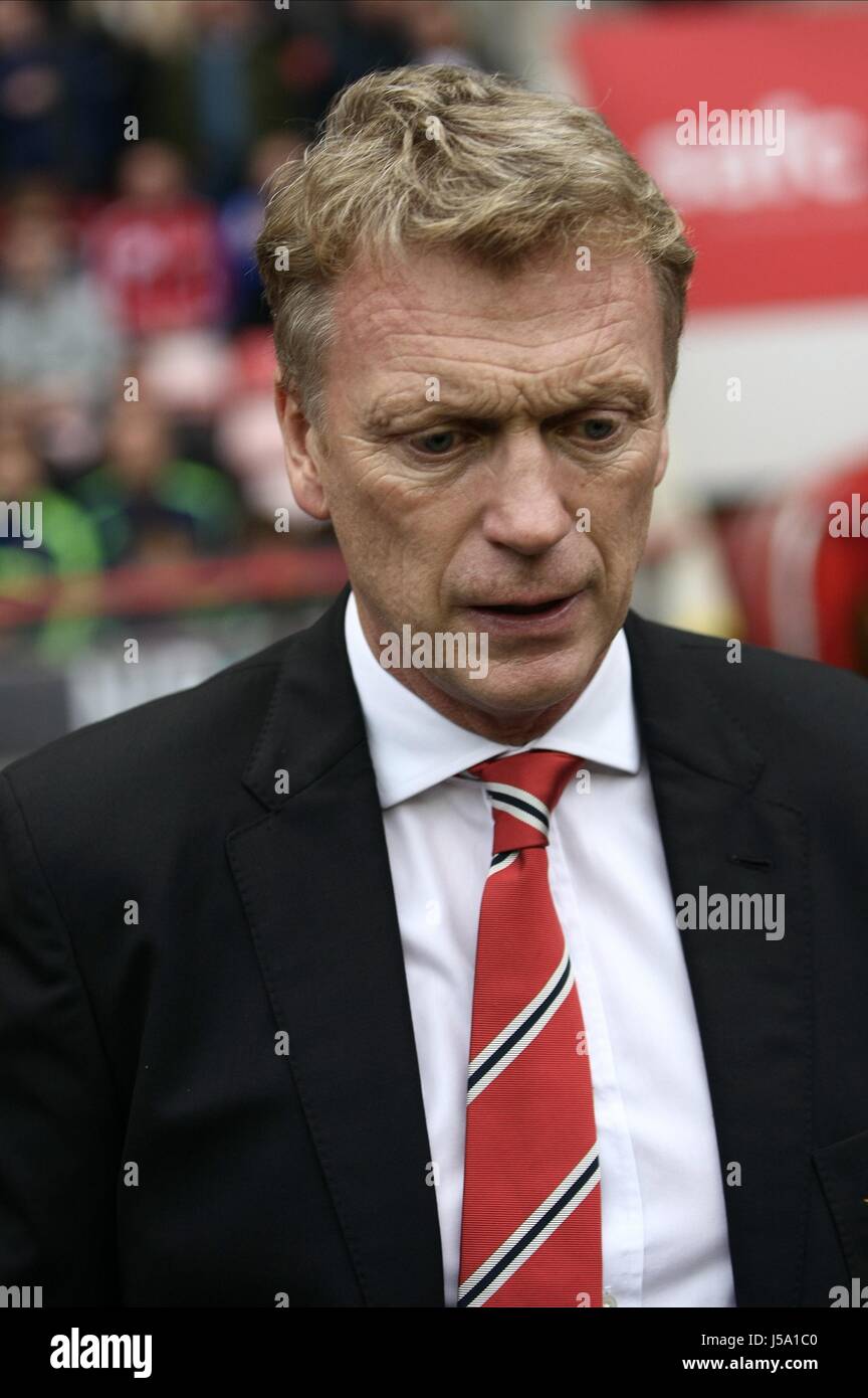 DAVID MOYES SUNDERLAND V MANCHESTER UNITED STADIUM OF LIGHT SUNDERLAND ANGLETERRE 05 Octobre 2013 Banque D'Images