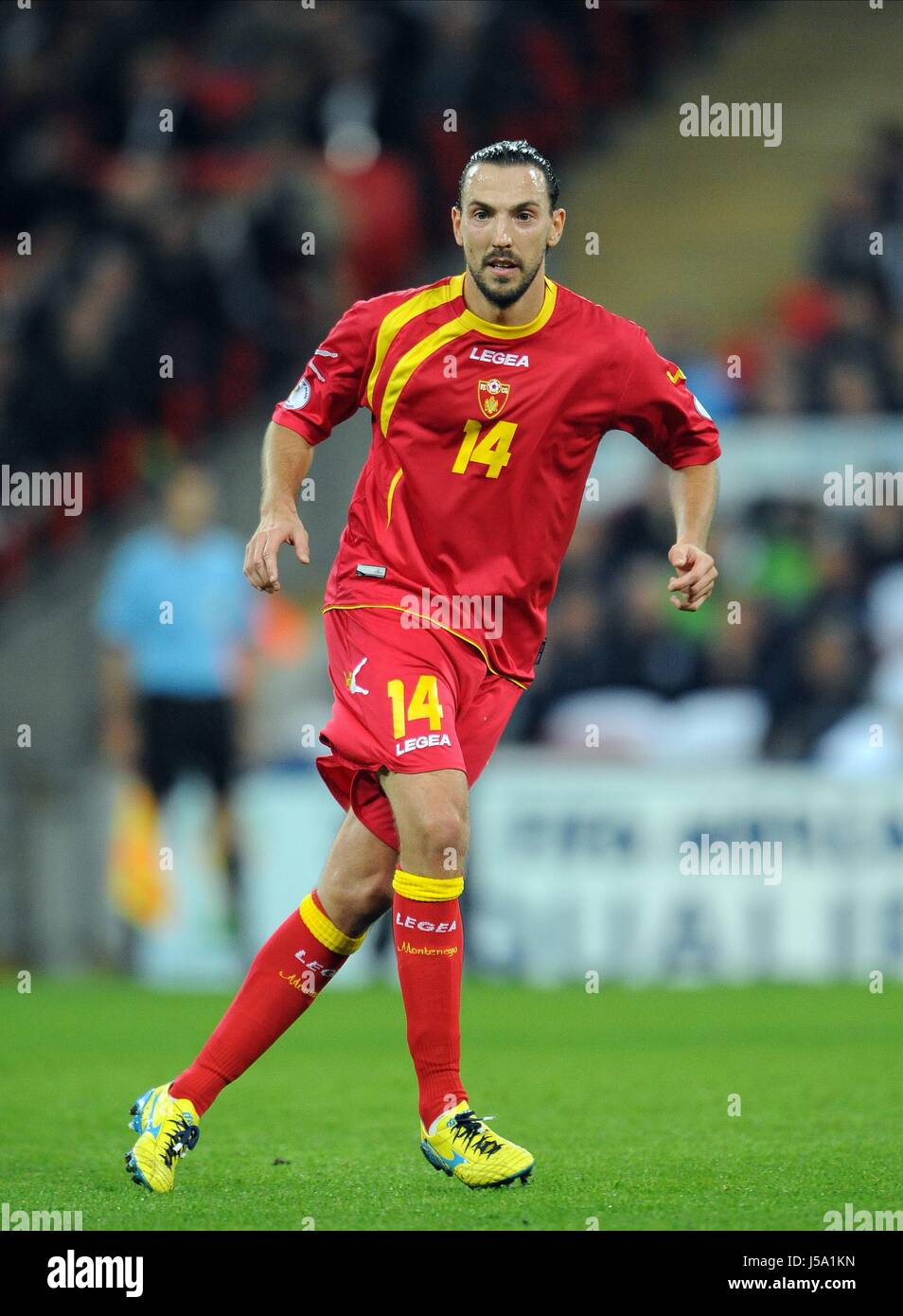 DEJAN DAMJANOVIC MONTÉNÉGRO STADE DE WEMBLEY Londres Angleterre 11 octobre 2013 Banque D'Images