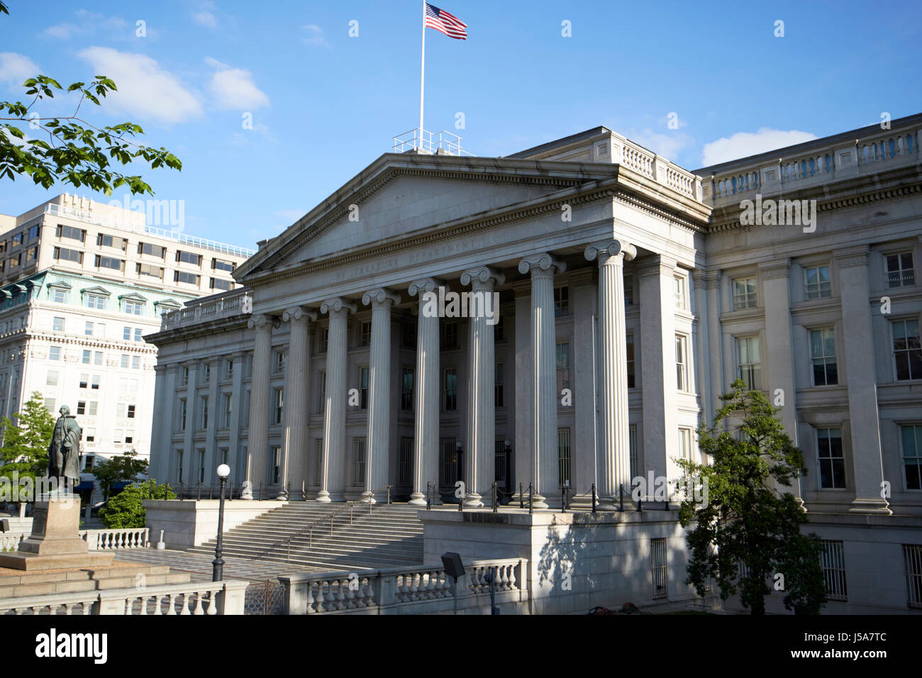 Le département du Trésor building Washington DC USA Banque D'Images