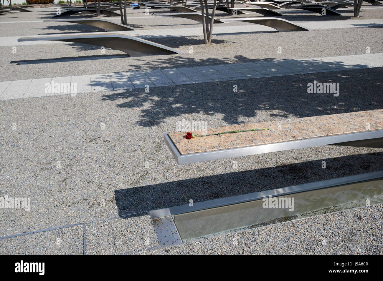 Site commémoratif du 11 septembre pentagone Washington DC USA Banque D'Images