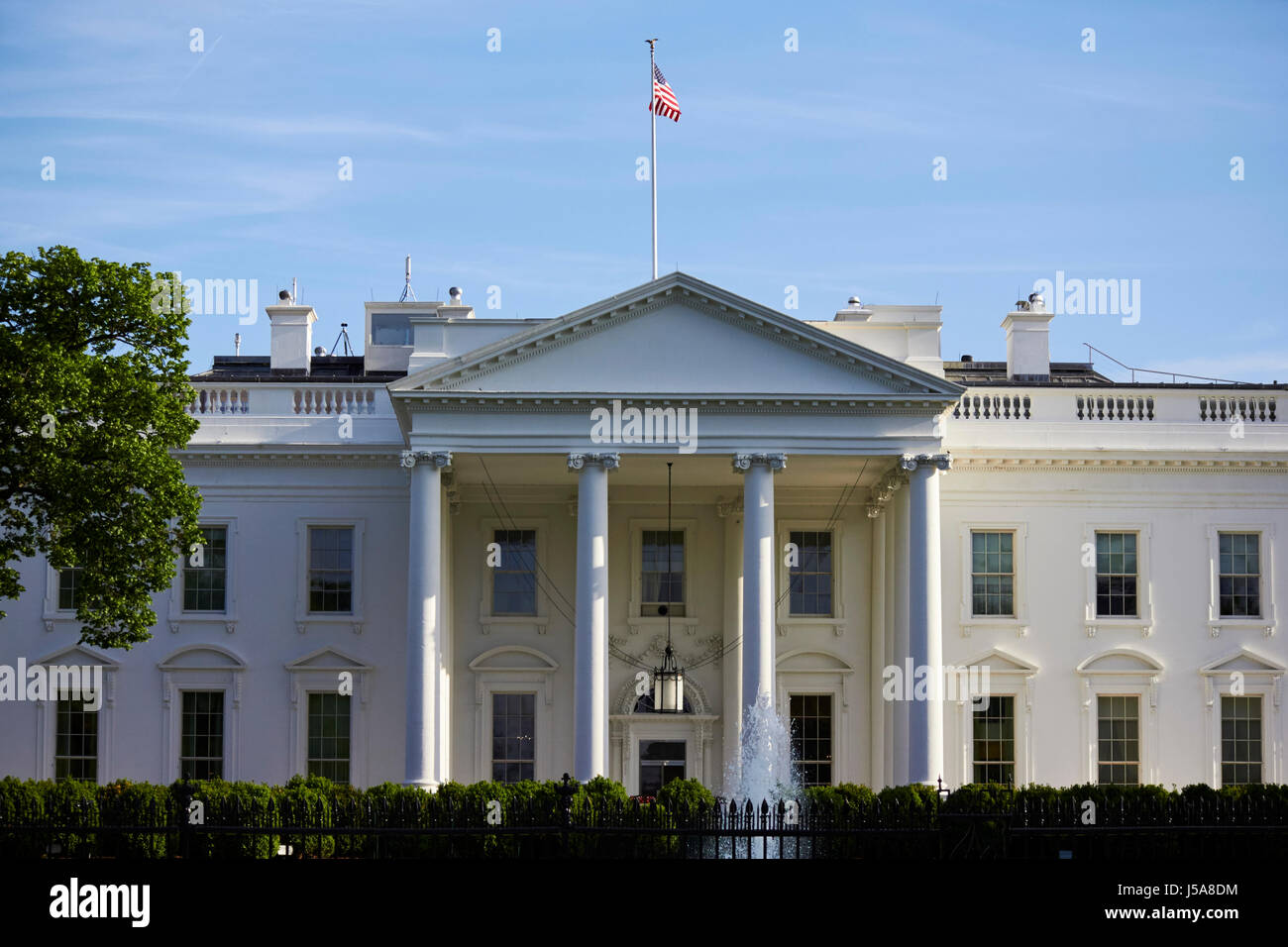 Façade nord de la maison blanche, Washington DC USA Banque D'Images