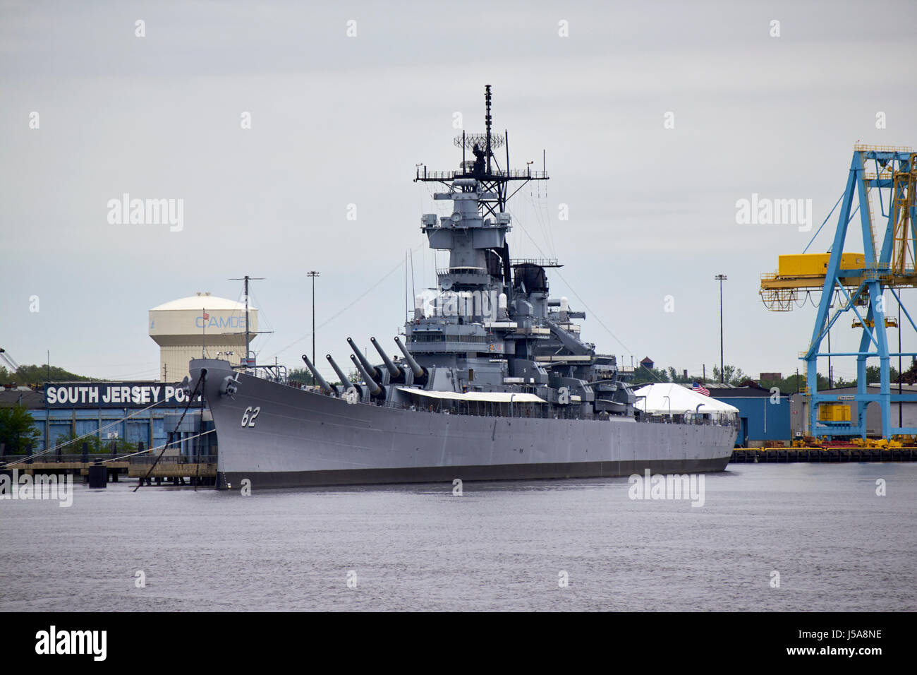 Uss new jersey battleship Philadelphie USA Banque D'Images