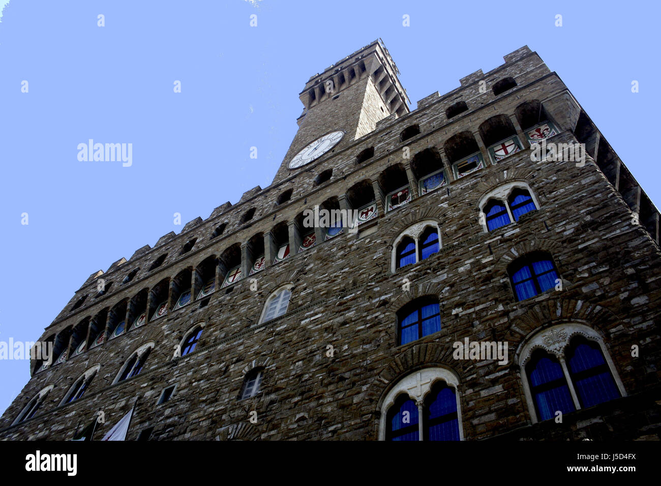 Hôtel de ville de Toscane Florence renaissance moyen âge firenze piazza della Banque D'Images