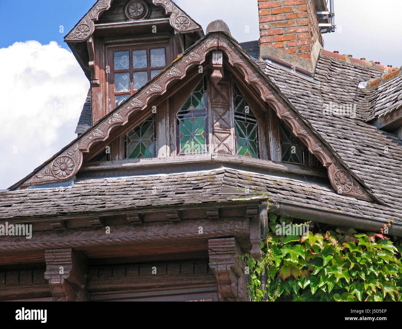 Mont-dol,bretagne,maison à colombages Banque D'Images