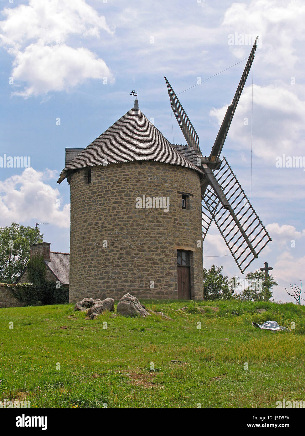 Mont-dol,moulin,bretagne Banque D'Images