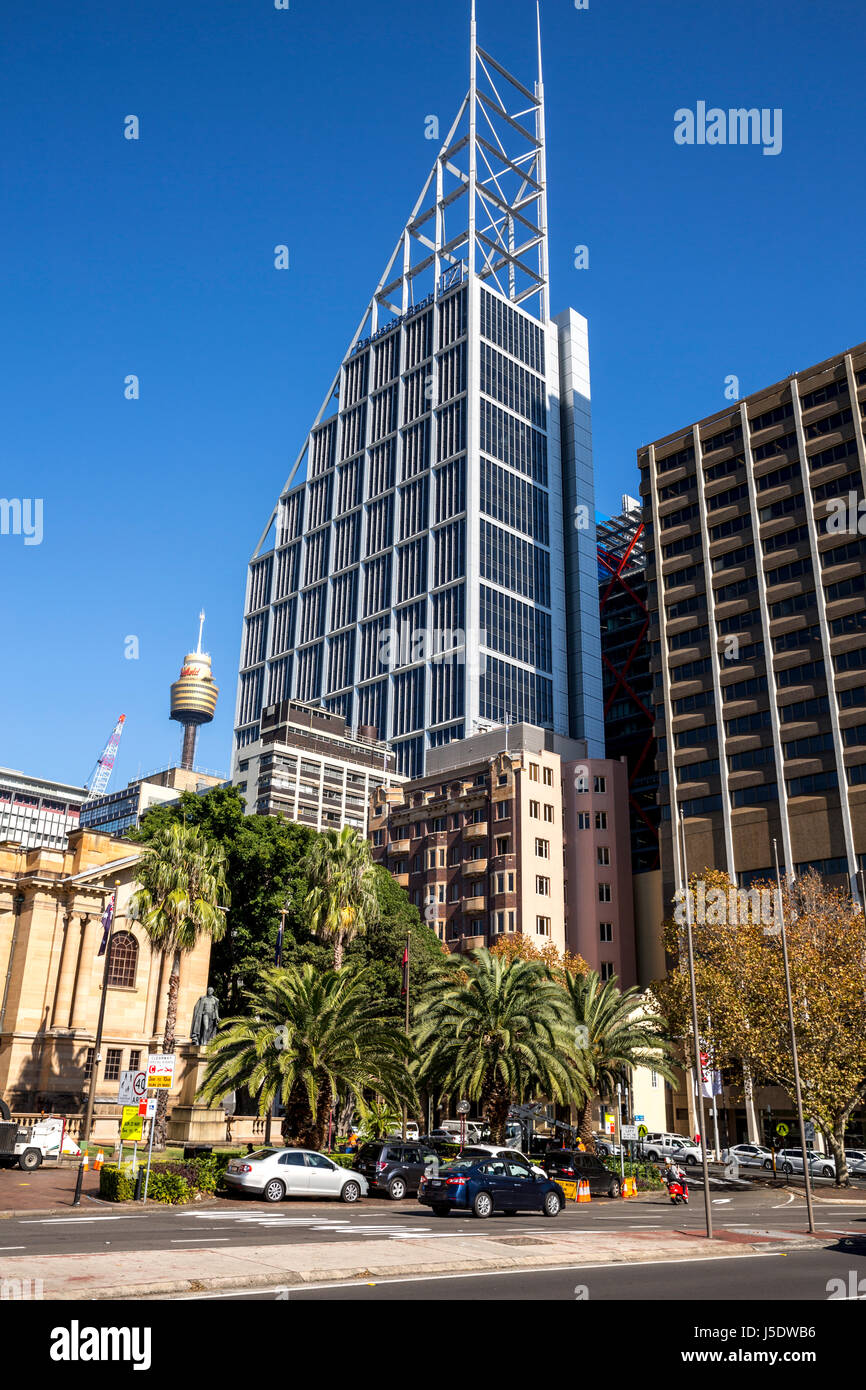 Deutsche Bank Tower sur Macquarie Street dans le centre-ville de Sydney, Nouvelle Galles du Sud, Australie Banque D'Images