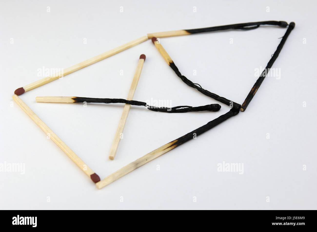 Construction maison bois dangereux risque extincteur chaud feu d'assurance perte Banque D'Images