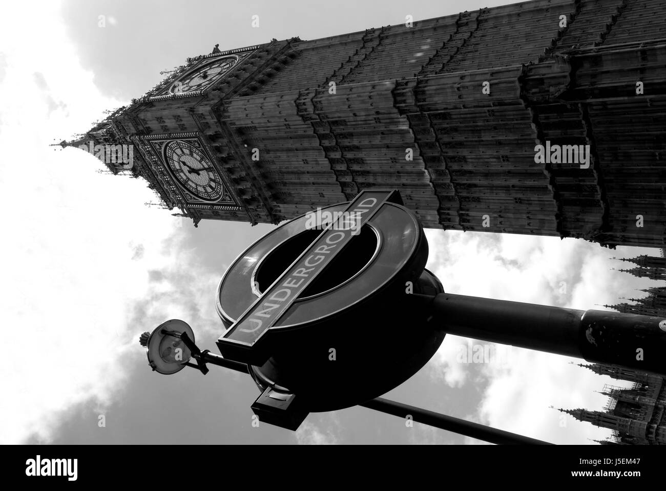 Big Ben b&w Banque D'Images