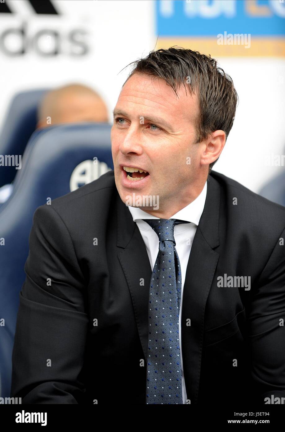 FREEDMAN DOUDIE BOLTON WANDERERS FC MANAGER BOLTON WANDERERS FC MANAGER STADE REEBOK BOLTON ANGLETERRE 10 Août 2013 Banque D'Images