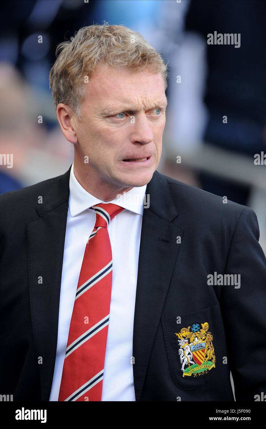 DAVID MOYES ETIHAD STADIUM MANCHESTER UNITED MANCHESTER EN ANGLETERRE 22 Septembre 2013 Banque D'Images