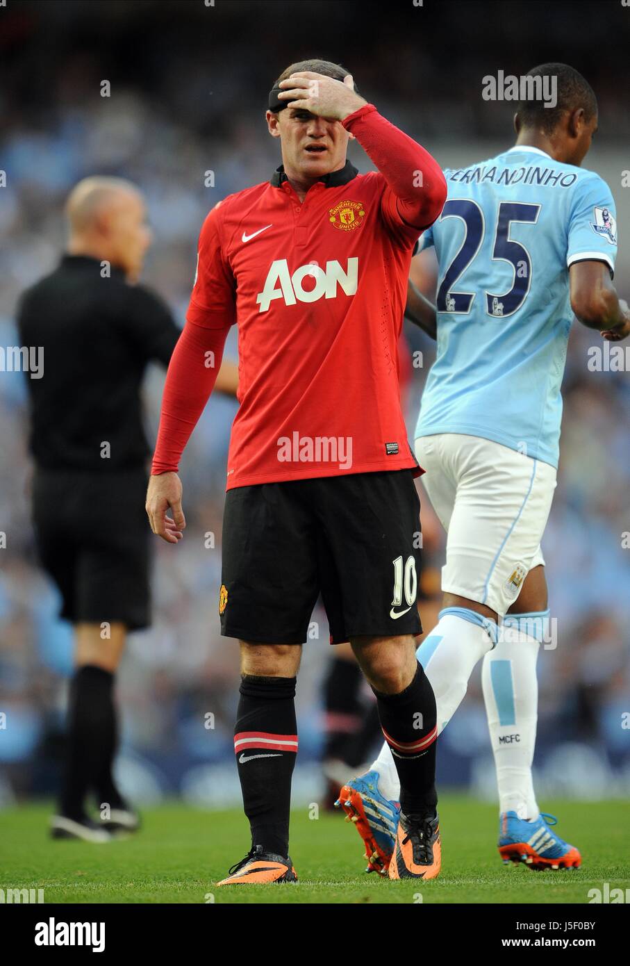 WAYNE ROONEY, MANCHESTER UNITED FC, MANCHESTER CITY V MANCHESTER UNITED, 2013 Banque D'Images