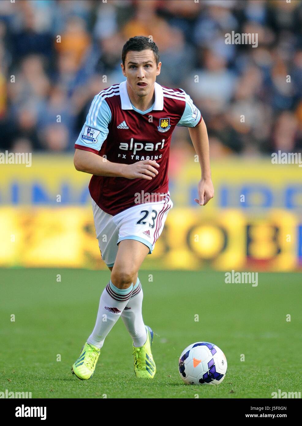 STEWART DOWNING, West Ham United FC Stade KC HULL ANGLETERRE 28 Septembre 2013 Banque D'Images