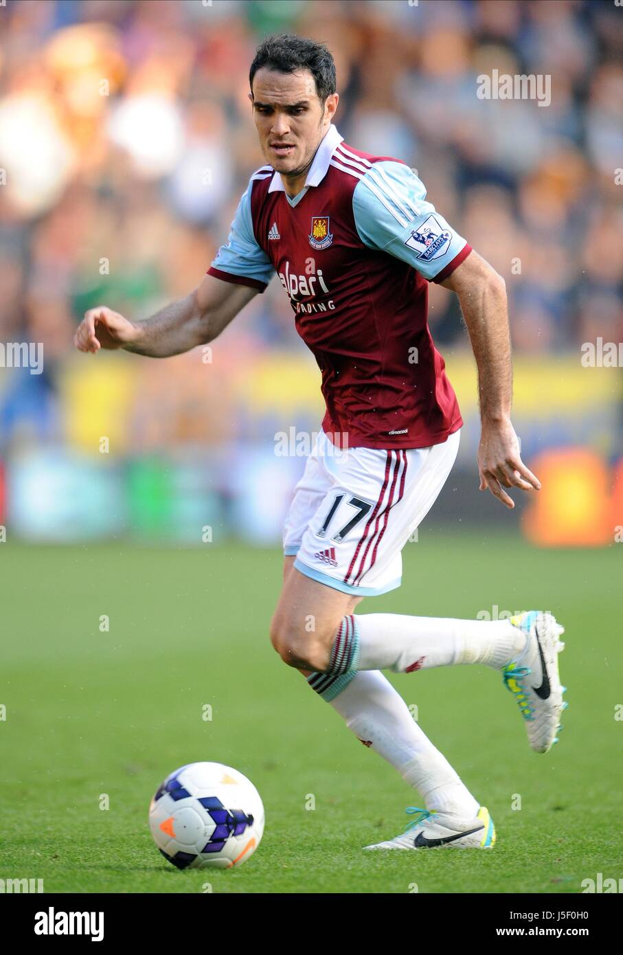 JOEY O'BRIEN West Ham United FC Stade KC HULL ANGLETERRE 28 Septembre 2013 Banque D'Images