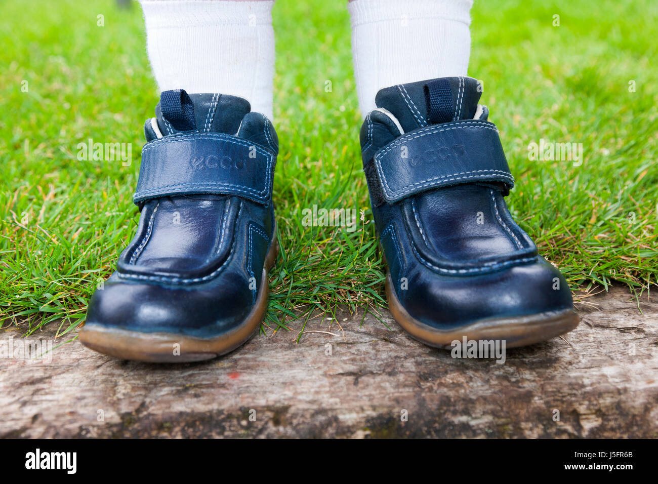 Childs / enfant / jeunes enfants / enfants des chaussures sur le mauvais pieds, afin de mettre la chaussure droite sur le pied gauche sur la gauche vous sur le pied droit. (87) Banque D'Images