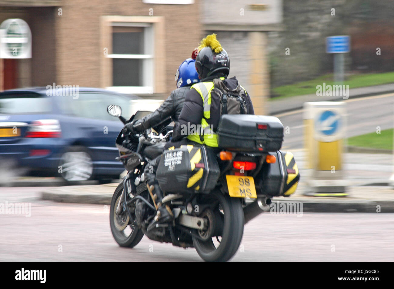 motocycliste Banque D'Images