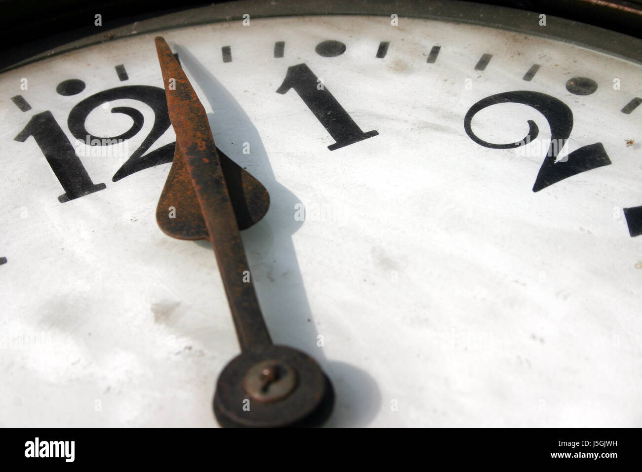 L'horloge mesure sured mesurée temps pointeur clockwork horizontal paysage directe Banque D'Images