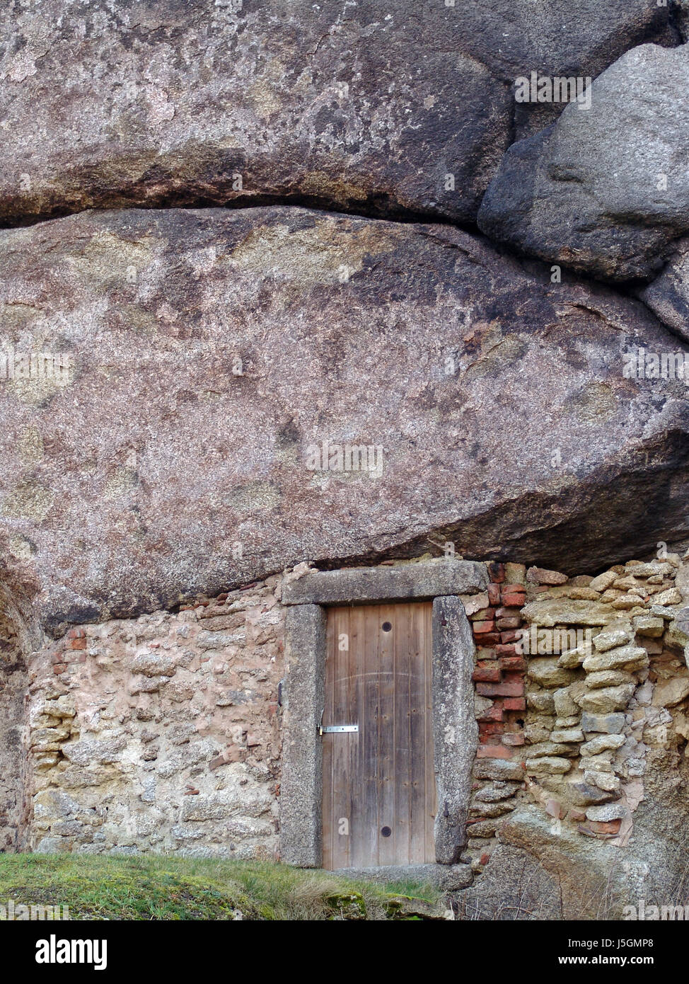 Protection protéger rock cave granit abri cellier contacteur Banque D'Images