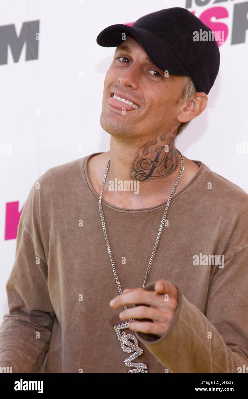 Aaron Carter aux arrivées pour la FM RADIO KIIS Wango Tango - Arrivées, StubHub Center, Los Angeles, CA, 13 mai 2017. Photo par : JA/Everett Collection Banque D'Images