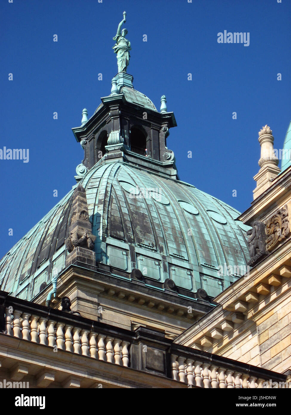 Détail dome,droit,Leipzig,cour,toit,,bundesverwaltungsgericht Banque D'Images