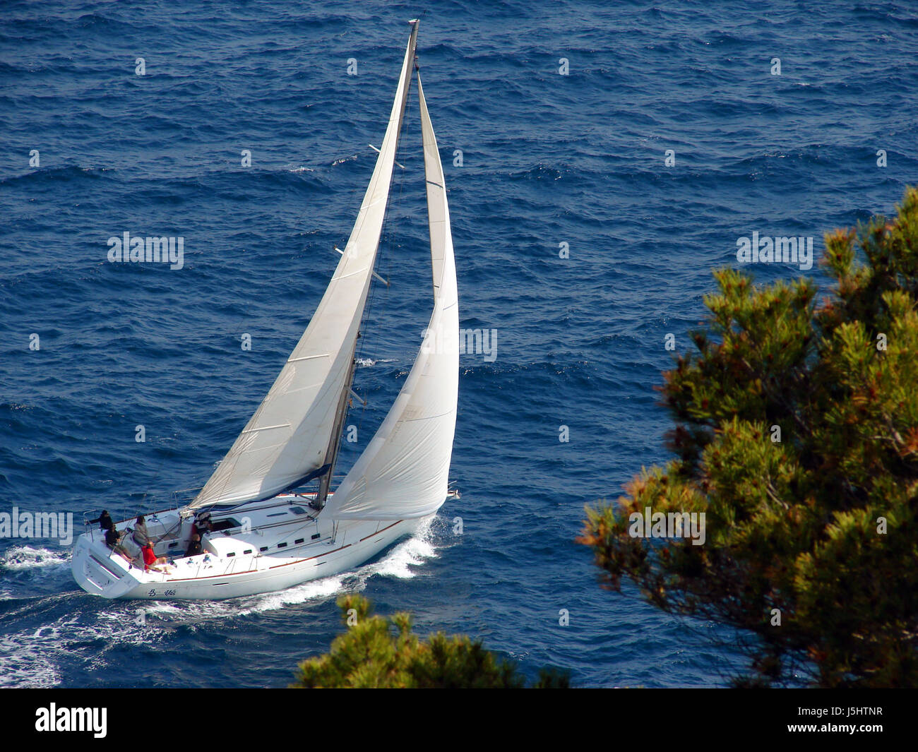 Le vent dans les voiles Banque D'Images