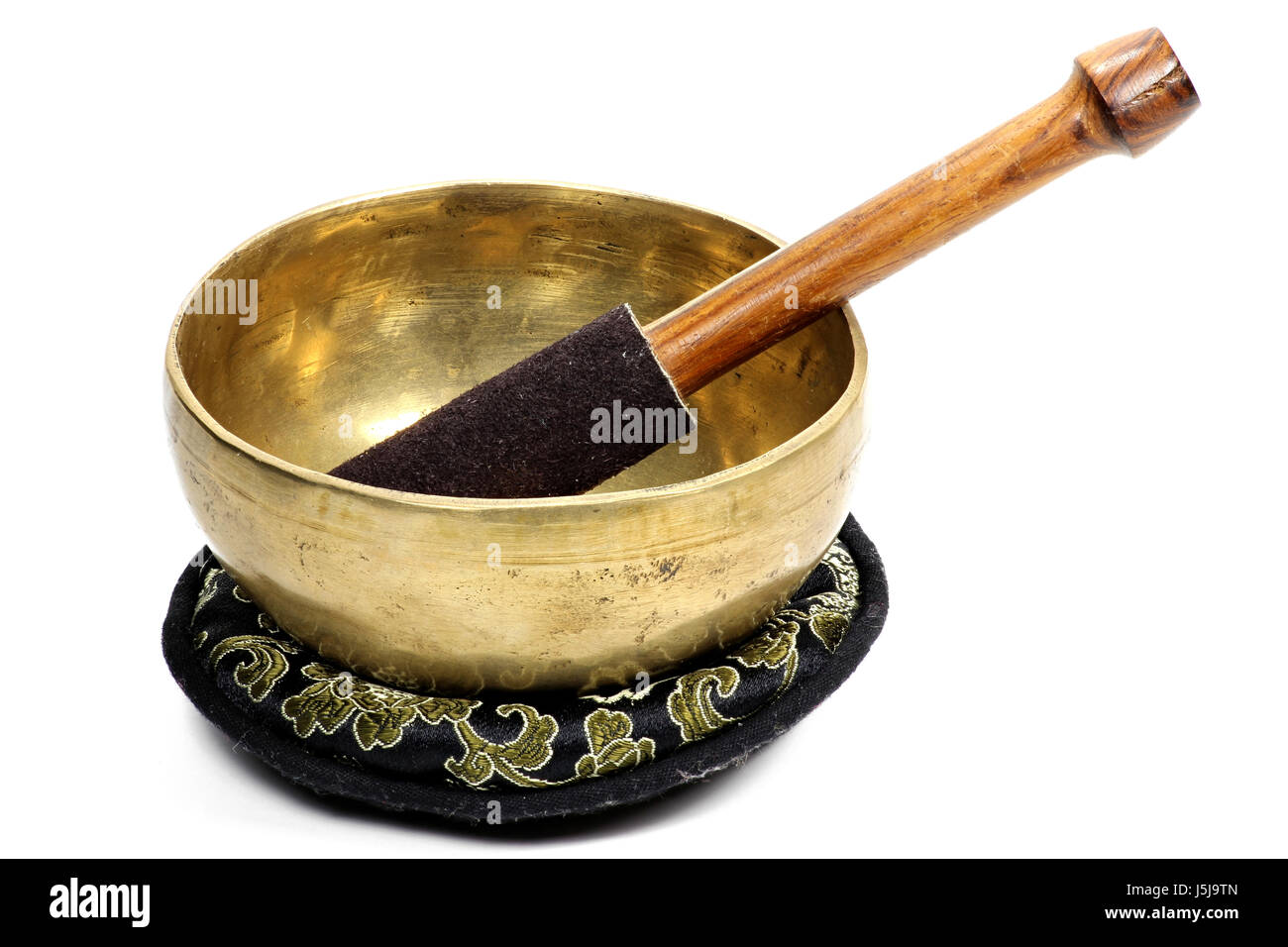 Bol chantant isolé sur fond blanc Banque D'Images