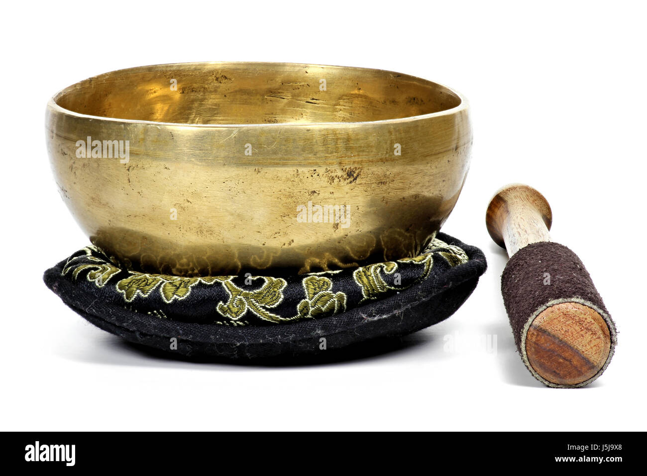 Bol chantant isolé sur fond blanc Banque D'Images