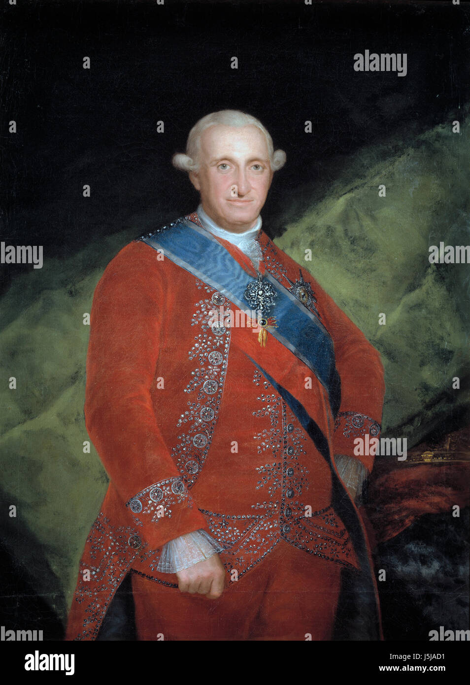 CHARLES IV d'ESPAGNE (1748-1819) par Goya Banque D'Images