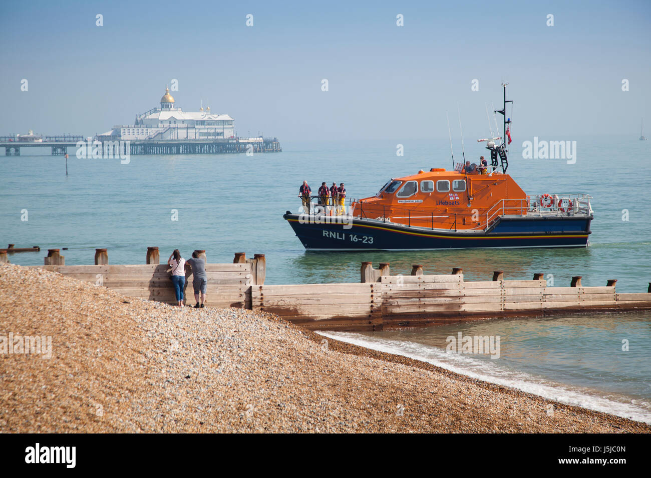 De sauvetage de la RNLI à Eastbourne Banque D'Images