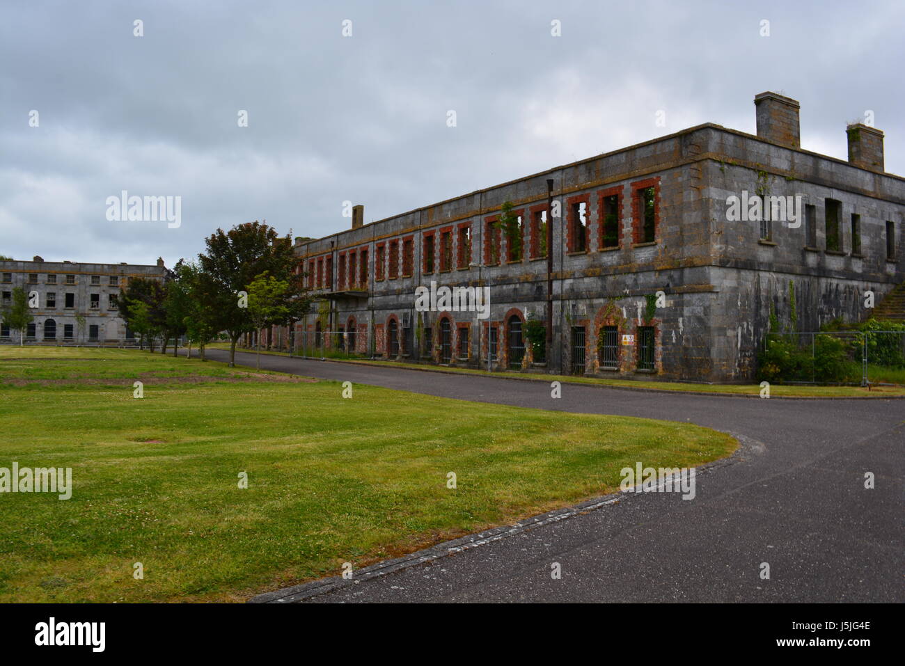 Spike island prison au large de la côte de Cobh Cork Irlande Banque D'Images