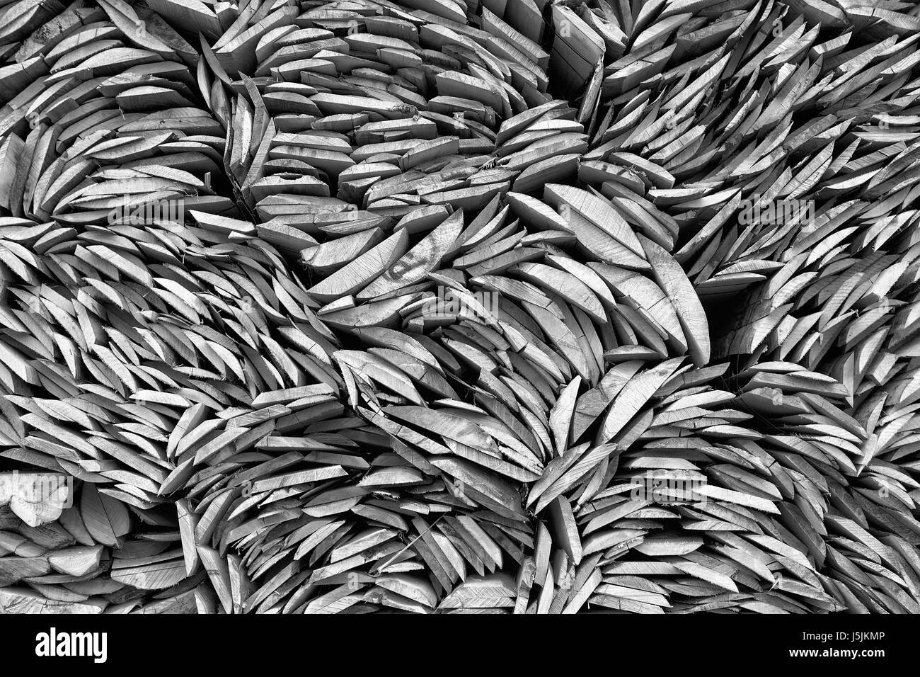 Pile de bois de hêtre, Allemagne Banque D'Images