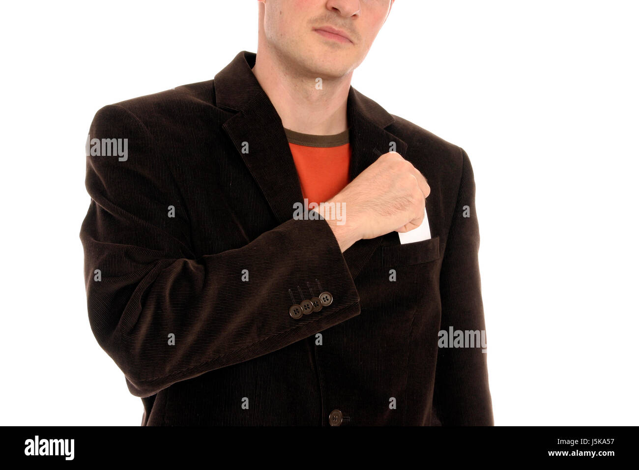 La partie supérieure du corps d'affaires s'occuper des transactions Banque D'Images