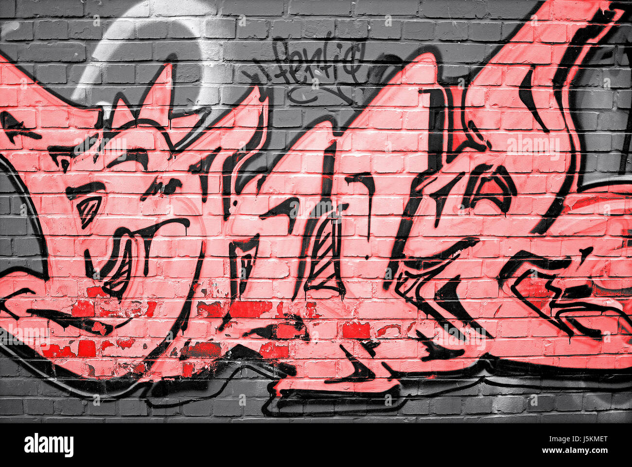 Graffitis colorés Banque D'Images