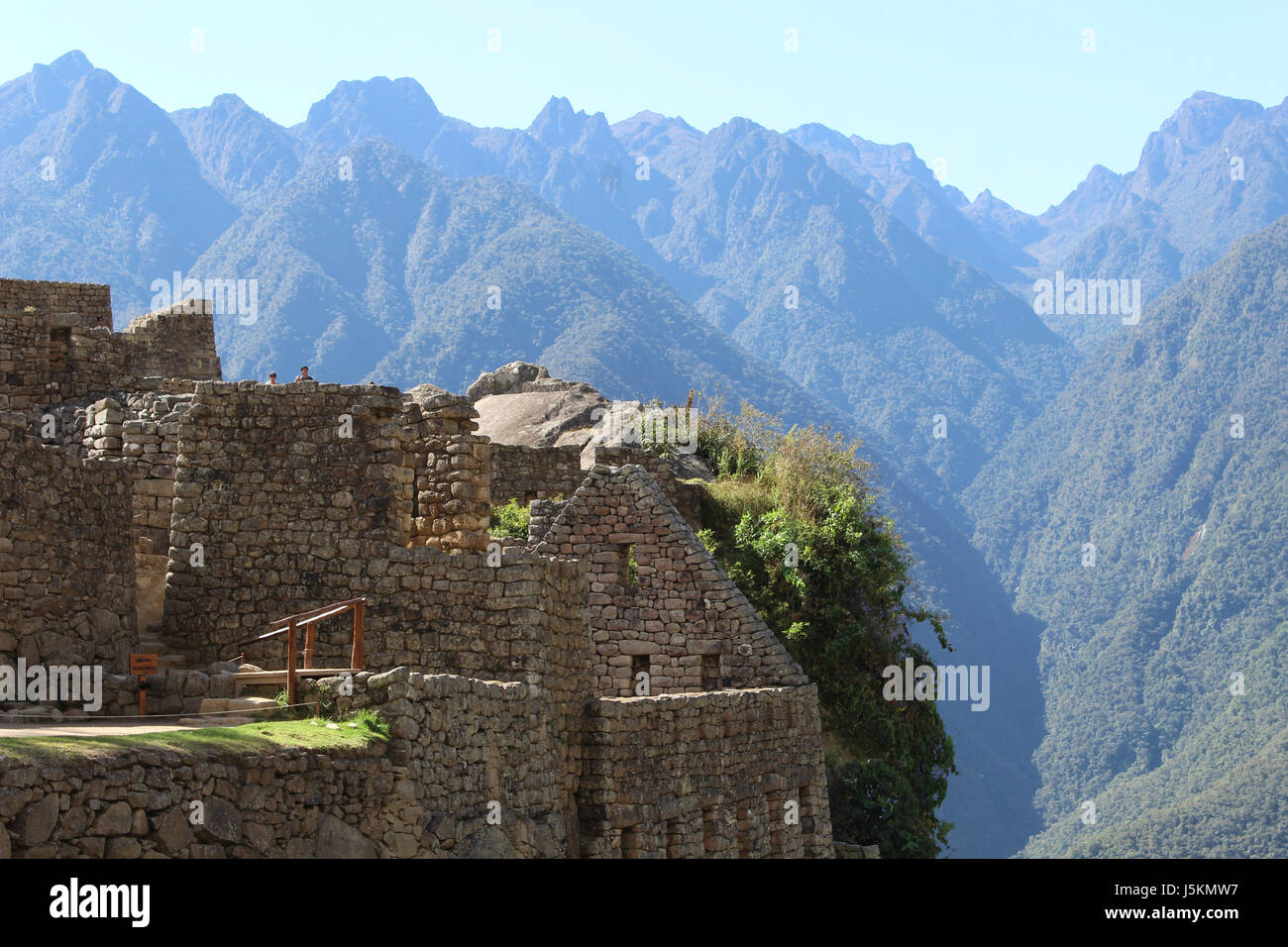 Machu Picchu et la cordillère des Andes Banque D'Images