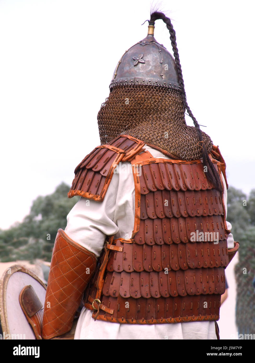 Fuseaux casque historique jeu de rôle viking vikings lederweste wikingerfest Banque D'Images