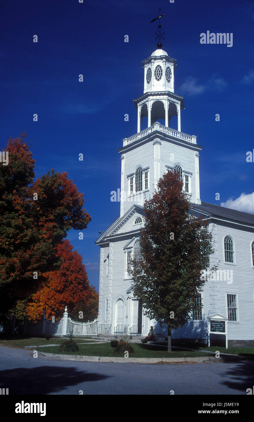 Ancienne première église à Bennington, Vermont Banque D'Images