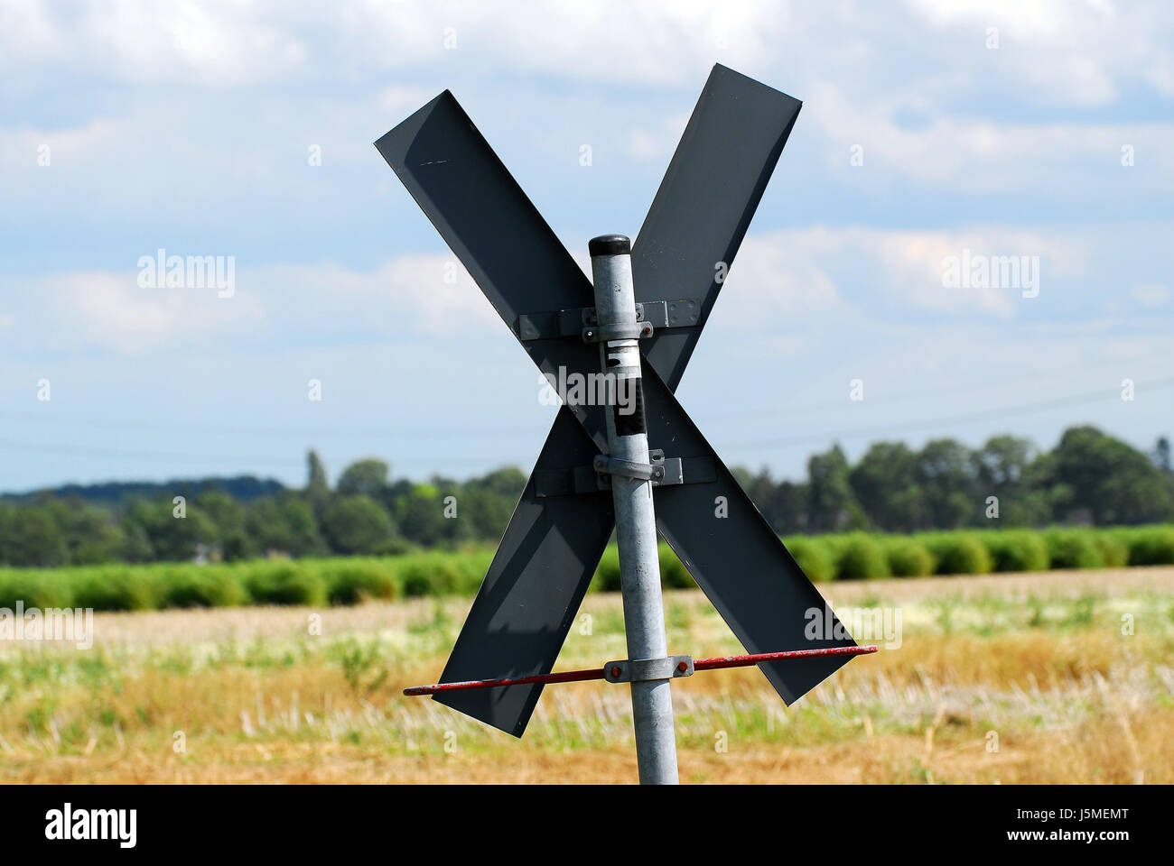 St. Andrew's cross de derrière Banque D'Images