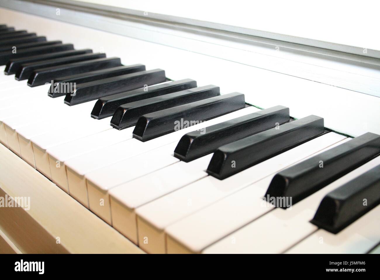 Bois clavier jetblack basané noir deep black orgue piano cabinet Banque D'Images