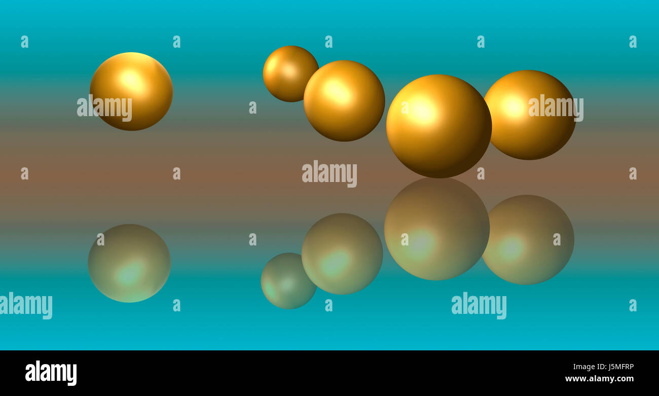 5 boules Banque D'Images
