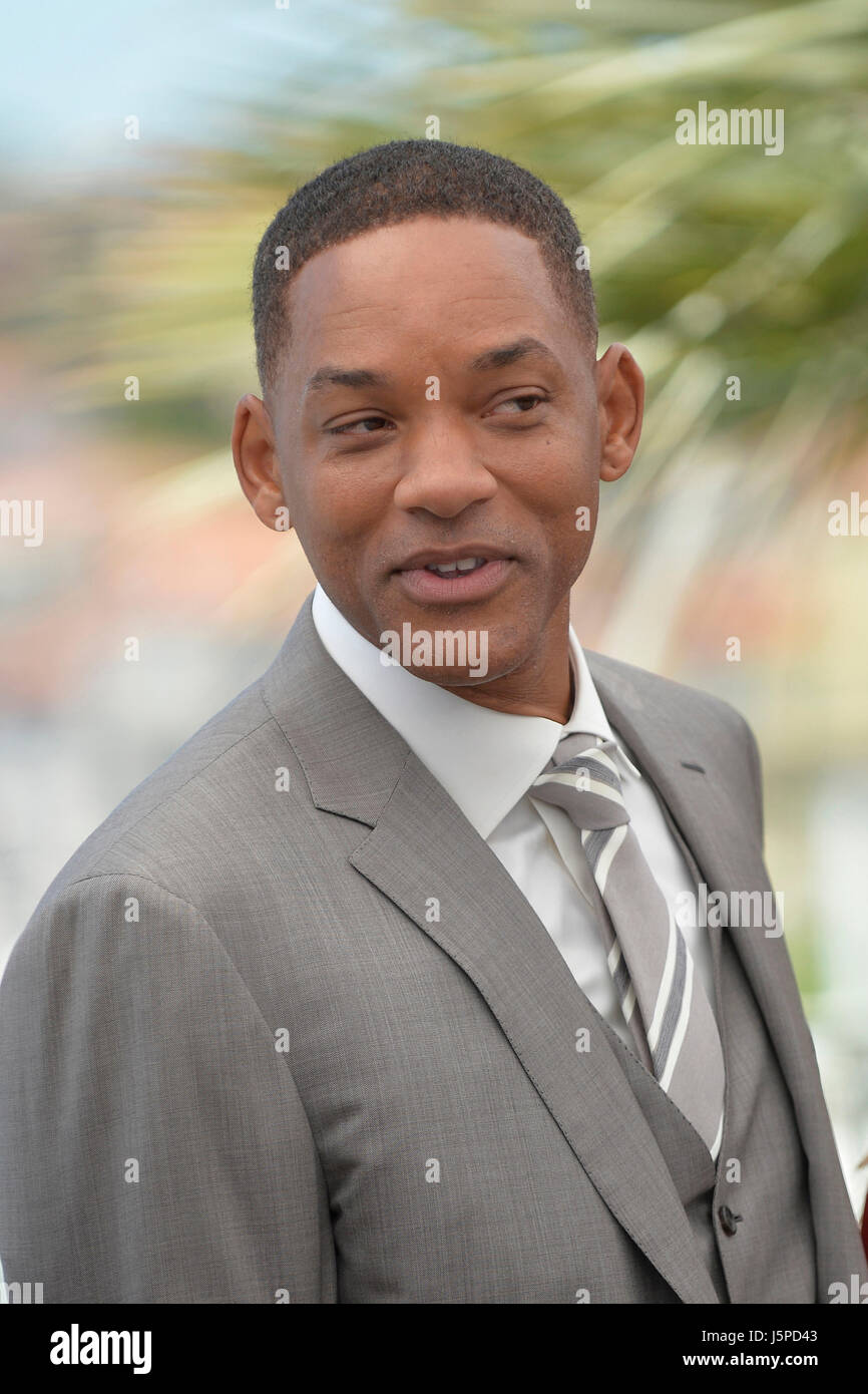 Cannes, France. 17 mai, 2017. 70e édition du Festival du Film de Cannes : l'acteur Will Smith (2017/05/17) Credit : Andia/Alamy Live News Banque D'Images