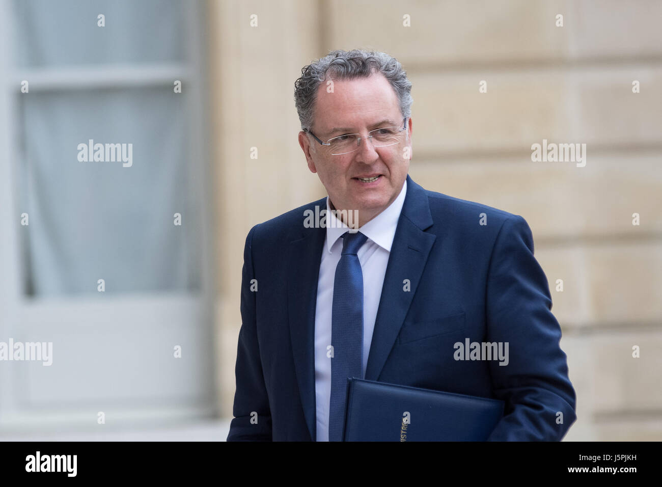 Paris, France. 18 mai, 2017. Julien Mattia / Le Pictorium - premier Conseil des ministres du gouvernement d'Edouard Philippe sous la présidence de Emmanuel Macron - 18/05/2017 - France / Ile-de-France (région) / Paris 8ème (8ème arrondissement de Paris) - Richard Ferrand, Ministre de la cohésion territoriale au premier Conseil des ministres du gouvernement d'Edouard Philippe sous la présidence de Emmanuel Macron Crédit : LE PICTORIUM/Alamy Live News Banque D'Images