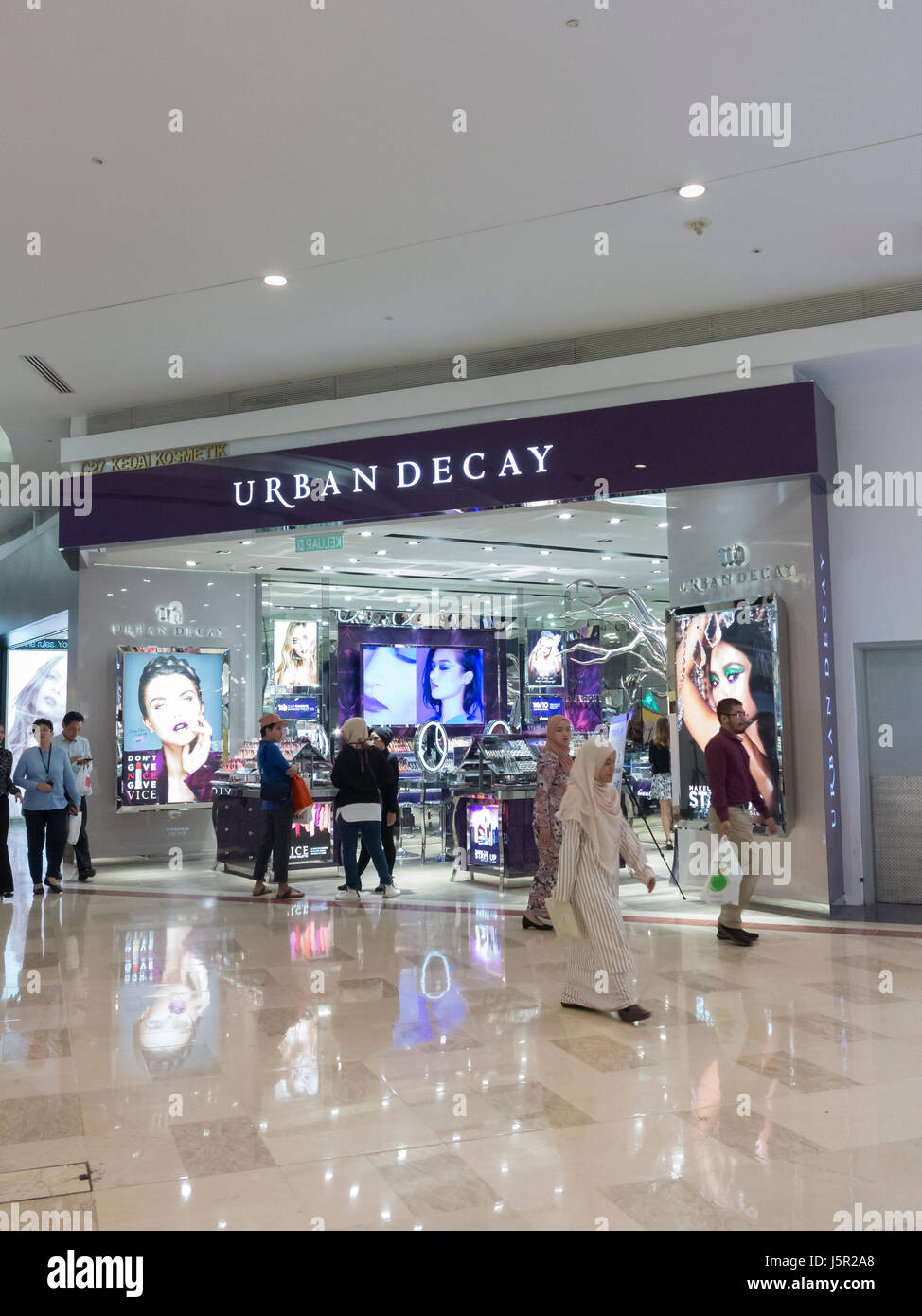 La dégradation du milieu urbain boutique, Malaisie Banque D'Images